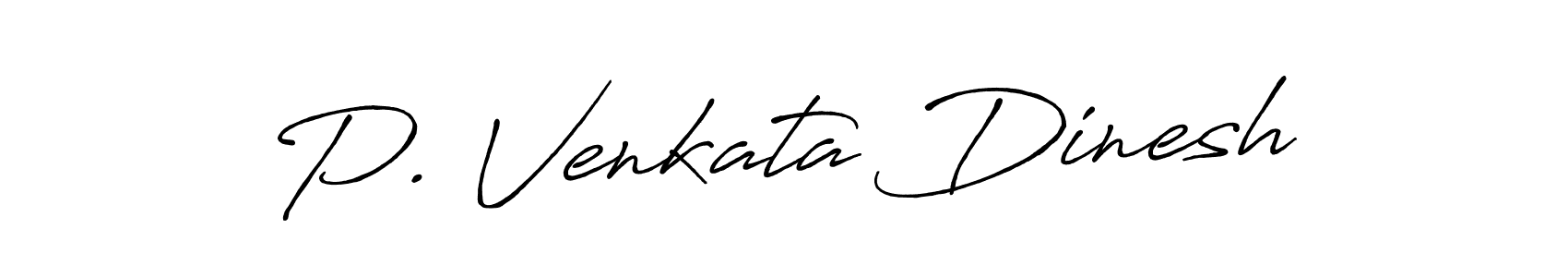 P. Venkata Dinesh stylish signature style. Best Handwritten Sign (Antro_Vectra_Bolder) for my name. Handwritten Signature Collection Ideas for my name P. Venkata Dinesh. P. Venkata Dinesh signature style 7 images and pictures png