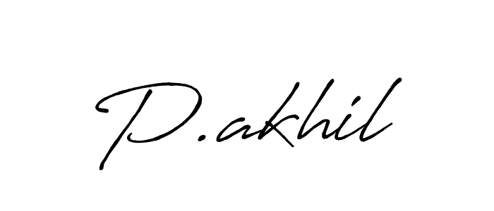 This is the best signature style for the P.akhil name. Also you like these signature font (Antro_Vectra_Bolder). Mix name signature. P.akhil signature style 7 images and pictures png