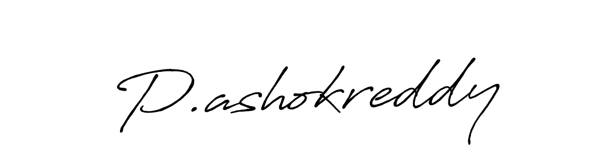 Use a signature maker to create a handwritten signature online. With this signature software, you can design (Antro_Vectra_Bolder) your own signature for name P.ashokreddy. P.ashokreddy signature style 7 images and pictures png