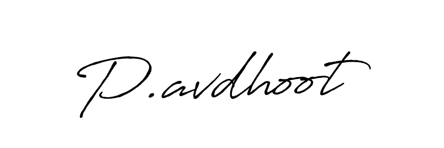 Design your own signature with our free online signature maker. With this signature software, you can create a handwritten (Antro_Vectra_Bolder) signature for name P.avdhoot. P.avdhoot signature style 7 images and pictures png