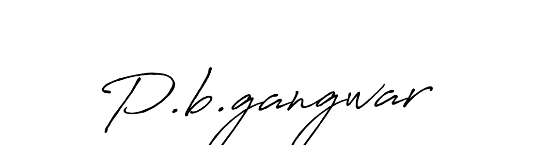 How to make P.b.gangwar signature? Antro_Vectra_Bolder is a professional autograph style. Create handwritten signature for P.b.gangwar name. P.b.gangwar signature style 7 images and pictures png
