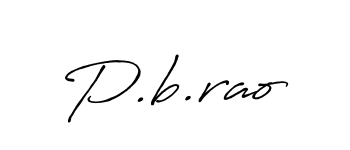 Create a beautiful signature design for name P.b.rao. With this signature (Antro_Vectra_Bolder) fonts, you can make a handwritten signature for free. P.b.rao signature style 7 images and pictures png