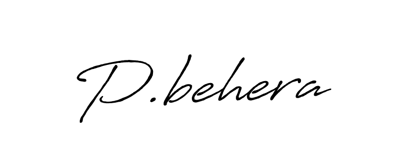 Also we have P.behera name is the best signature style. Create professional handwritten signature collection using Antro_Vectra_Bolder autograph style. P.behera signature style 7 images and pictures png