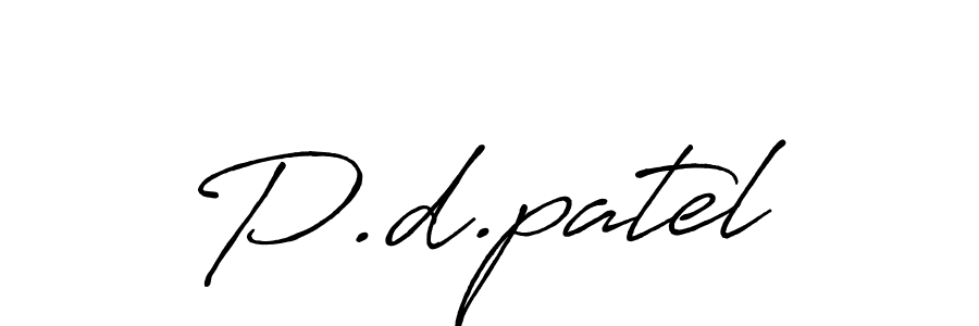 Also You can easily find your signature by using the search form. We will create P.d.patel name handwritten signature images for you free of cost using Antro_Vectra_Bolder sign style. P.d.patel signature style 7 images and pictures png