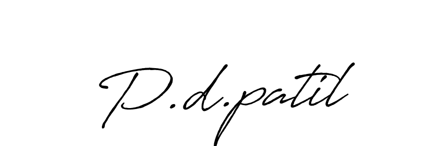 Similarly Antro_Vectra_Bolder is the best handwritten signature design. Signature creator online .You can use it as an online autograph creator for name P.d.patil. P.d.patil signature style 7 images and pictures png