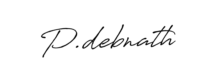if you are searching for the best signature style for your name P.debnath. so please give up your signature search. here we have designed multiple signature styles  using Antro_Vectra_Bolder. P.debnath signature style 7 images and pictures png