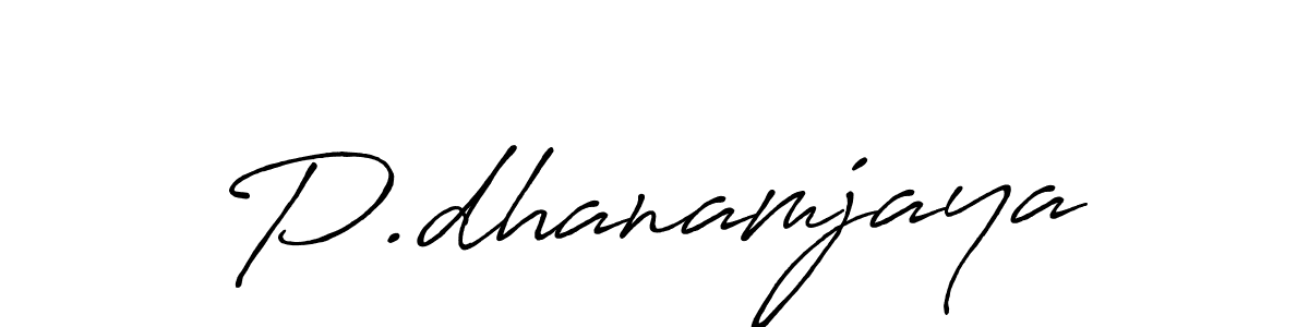 Design your own signature with our free online signature maker. With this signature software, you can create a handwritten (Antro_Vectra_Bolder) signature for name P.dhanamjaya. P.dhanamjaya signature style 7 images and pictures png