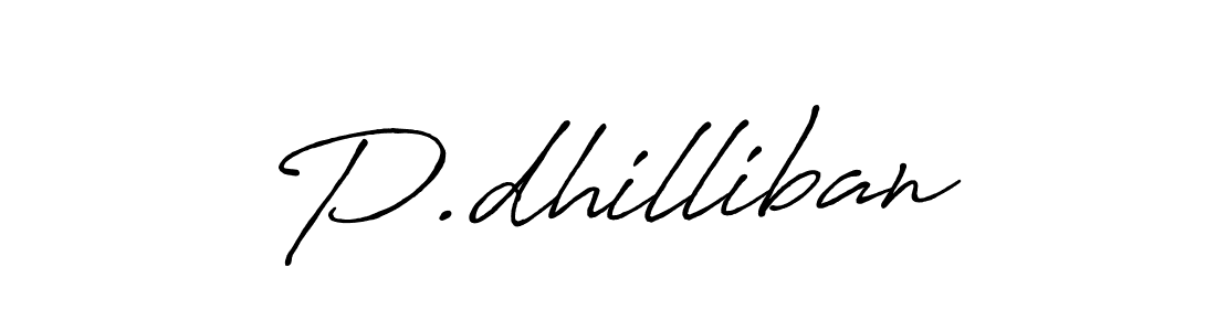 Make a beautiful signature design for name P.dhilliban. Use this online signature maker to create a handwritten signature for free. P.dhilliban signature style 7 images and pictures png