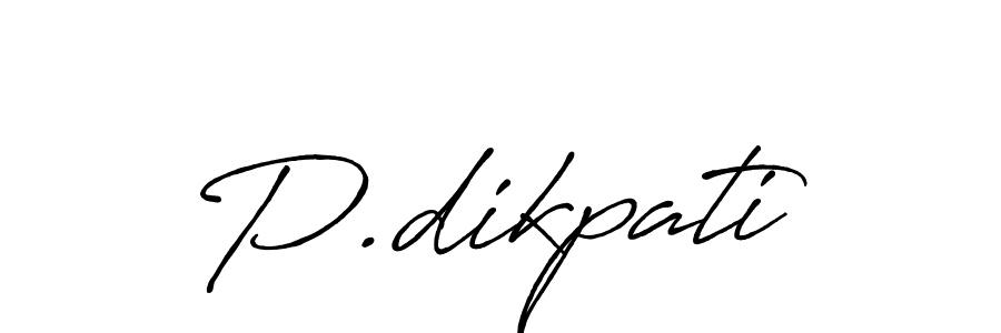 Make a beautiful signature design for name P.dikpati. Use this online signature maker to create a handwritten signature for free. P.dikpati signature style 7 images and pictures png