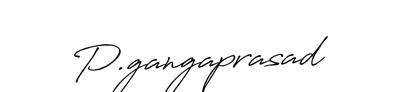 Design your own signature with our free online signature maker. With this signature software, you can create a handwritten (Antro_Vectra_Bolder) signature for name P.gangaprasad. P.gangaprasad signature style 7 images and pictures png