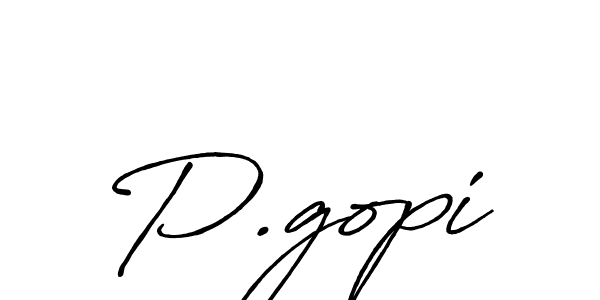 The best way (Antro_Vectra_Bolder) to make a short signature is to pick only two or three words in your name. The name P.gopi include a total of six letters. For converting this name. P.gopi signature style 7 images and pictures png