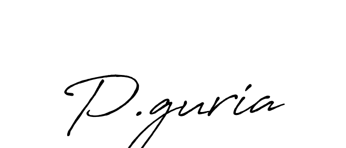 Also You can easily find your signature by using the search form. We will create P.guria name handwritten signature images for you free of cost using Antro_Vectra_Bolder sign style. P.guria signature style 7 images and pictures png