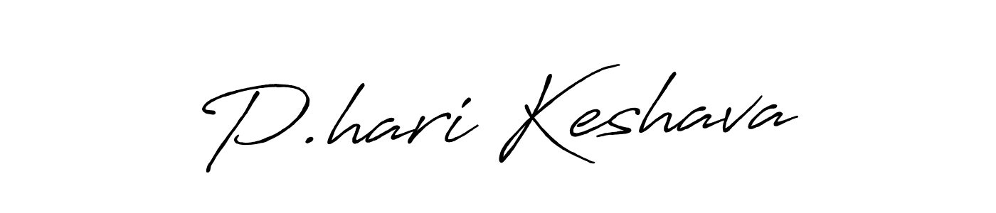 Use a signature maker to create a handwritten signature online. With this signature software, you can design (Antro_Vectra_Bolder) your own signature for name P.hari Keshava. P.hari Keshava signature style 7 images and pictures png