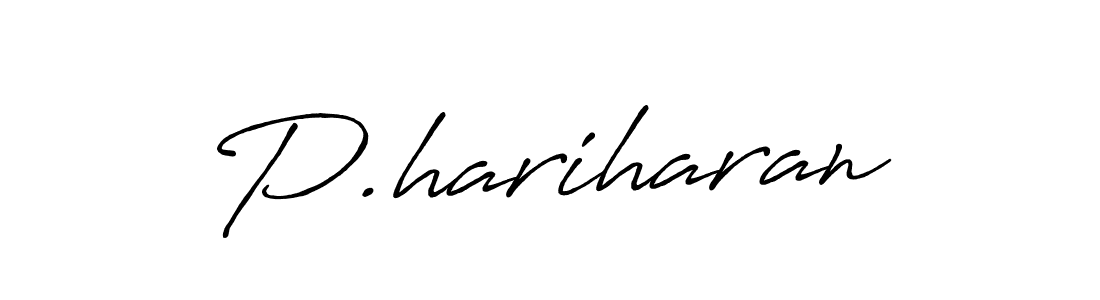 Use a signature maker to create a handwritten signature online. With this signature software, you can design (Antro_Vectra_Bolder) your own signature for name P.hariharan. P.hariharan signature style 7 images and pictures png