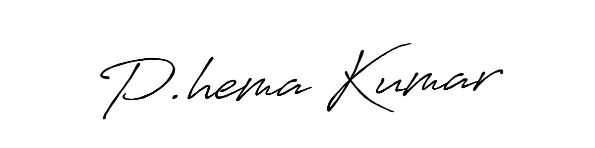 Use a signature maker to create a handwritten signature online. With this signature software, you can design (Antro_Vectra_Bolder) your own signature for name P.hema Kumar. P.hema Kumar signature style 7 images and pictures png
