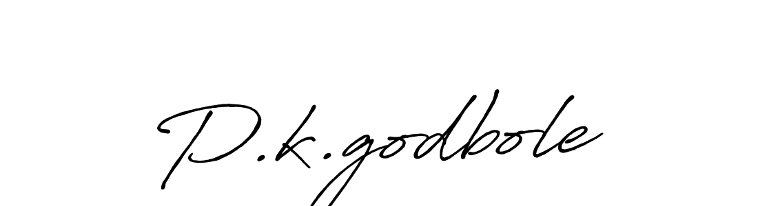 Make a beautiful signature design for name P.k.godbole. With this signature (Antro_Vectra_Bolder) style, you can create a handwritten signature for free. P.k.godbole signature style 7 images and pictures png
