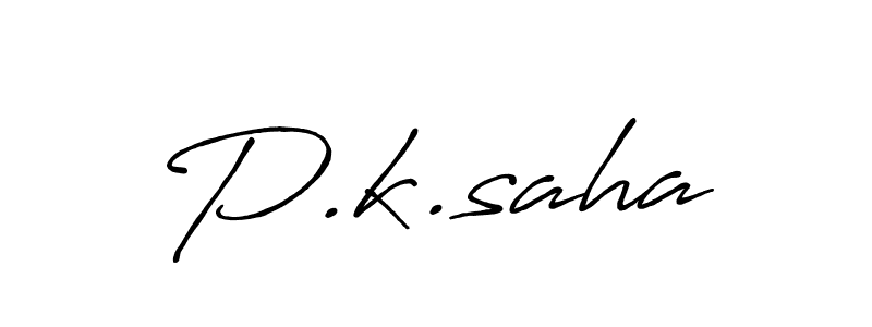 Also we have P.k.saha name is the best signature style. Create professional handwritten signature collection using Antro_Vectra_Bolder autograph style. P.k.saha signature style 7 images and pictures png