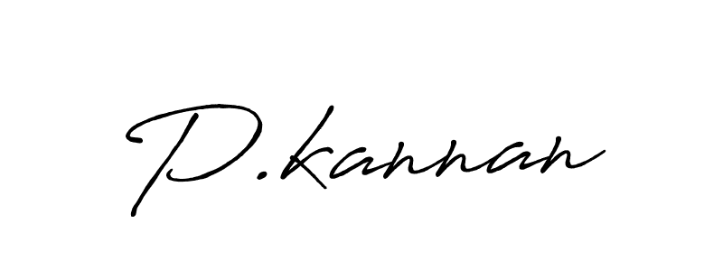 Design your own signature with our free online signature maker. With this signature software, you can create a handwritten (Antro_Vectra_Bolder) signature for name P.kannan. P.kannan signature style 7 images and pictures png