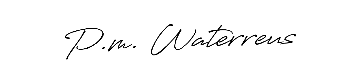 You can use this online signature creator to create a handwritten signature for the name P.m. Waterreus. This is the best online autograph maker. P.m. Waterreus signature style 7 images and pictures png