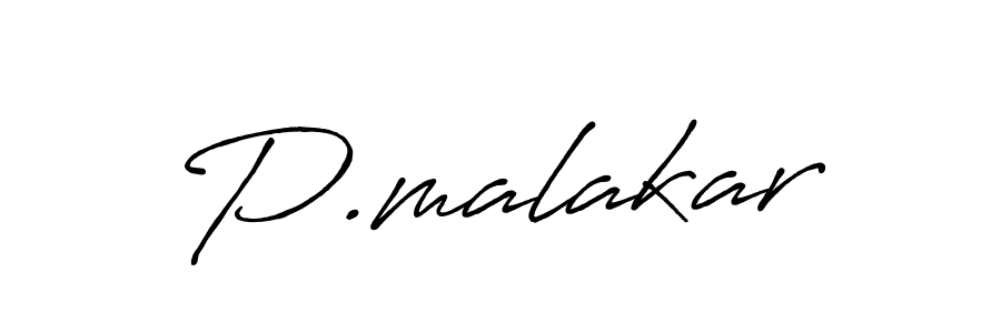 P.malakar stylish signature style. Best Handwritten Sign (Antro_Vectra_Bolder) for my name. Handwritten Signature Collection Ideas for my name P.malakar. P.malakar signature style 7 images and pictures png