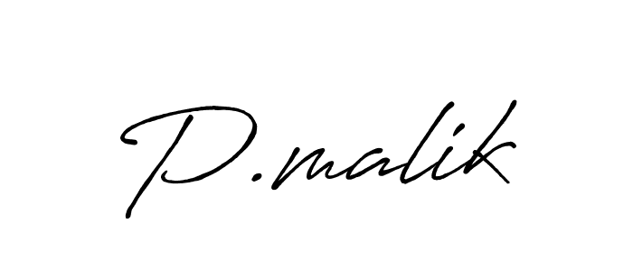 How to make P.malik name signature. Use Antro_Vectra_Bolder style for creating short signs online. This is the latest handwritten sign. P.malik signature style 7 images and pictures png