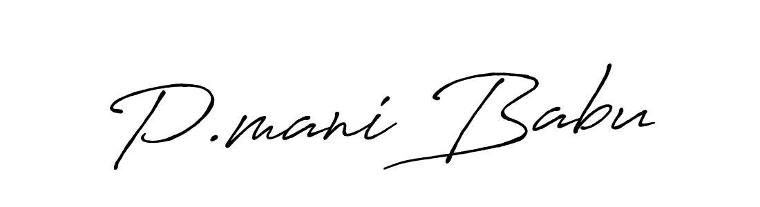 This is the best signature style for the P.mani Babu name. Also you like these signature font (Antro_Vectra_Bolder). Mix name signature. P.mani Babu signature style 7 images and pictures png