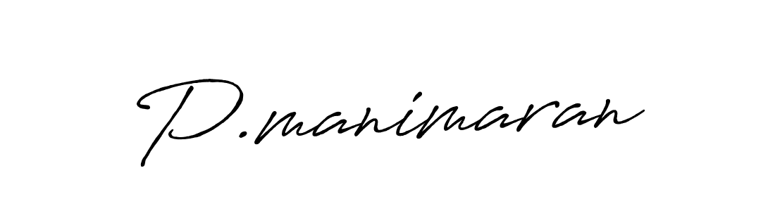 How to make P.manimaran signature? Antro_Vectra_Bolder is a professional autograph style. Create handwritten signature for P.manimaran name. P.manimaran signature style 7 images and pictures png