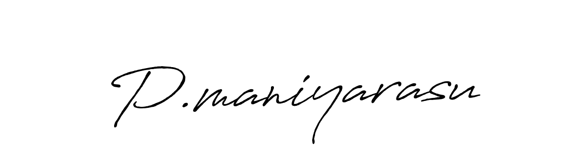 Also we have P.maniyarasu name is the best signature style. Create professional handwritten signature collection using Antro_Vectra_Bolder autograph style. P.maniyarasu signature style 7 images and pictures png