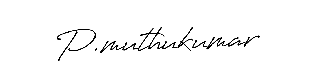 P.muthukumar stylish signature style. Best Handwritten Sign (Antro_Vectra_Bolder) for my name. Handwritten Signature Collection Ideas for my name P.muthukumar. P.muthukumar signature style 7 images and pictures png