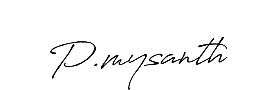 if you are searching for the best signature style for your name P.mysanth. so please give up your signature search. here we have designed multiple signature styles  using Antro_Vectra_Bolder. P.mysanth signature style 7 images and pictures png