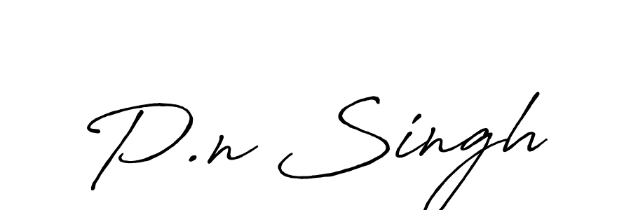 P.n Singh stylish signature style. Best Handwritten Sign (Antro_Vectra_Bolder) for my name. Handwritten Signature Collection Ideas for my name P.n Singh. P.n Singh signature style 7 images and pictures png