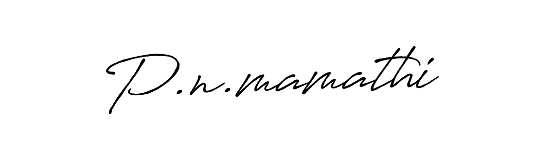 Also You can easily find your signature by using the search form. We will create P.n.mamathi name handwritten signature images for you free of cost using Antro_Vectra_Bolder sign style. P.n.mamathi signature style 7 images and pictures png