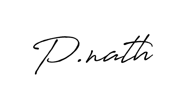 Use a signature maker to create a handwritten signature online. With this signature software, you can design (Antro_Vectra_Bolder) your own signature for name P.nath. P.nath signature style 7 images and pictures png