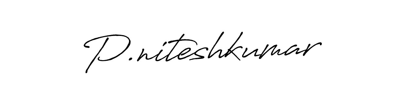 How to Draw P.niteshkumar signature style? Antro_Vectra_Bolder is a latest design signature styles for name P.niteshkumar. P.niteshkumar signature style 7 images and pictures png