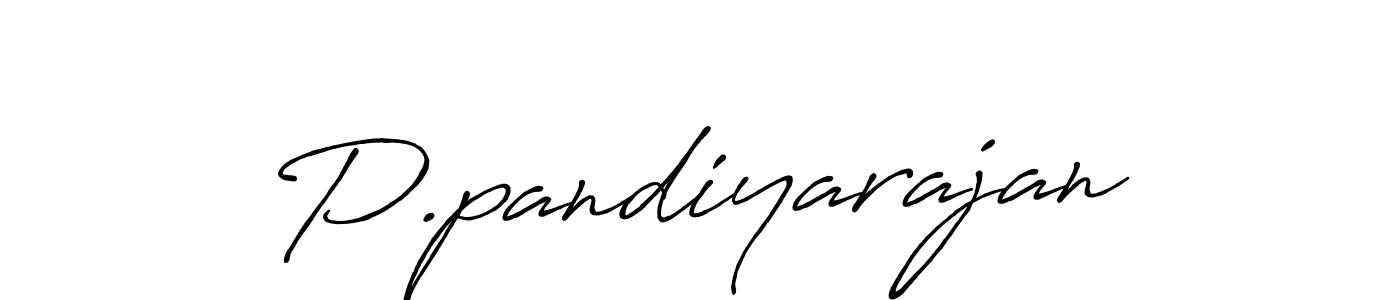 Make a beautiful signature design for name P.pandiyarajan. With this signature (Antro_Vectra_Bolder) style, you can create a handwritten signature for free. P.pandiyarajan signature style 7 images and pictures png