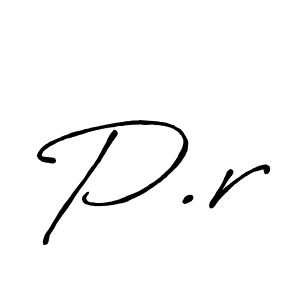 Also we have P.r name is the best signature style. Create professional handwritten signature collection using Antro_Vectra_Bolder autograph style. P.r signature style 7 images and pictures png