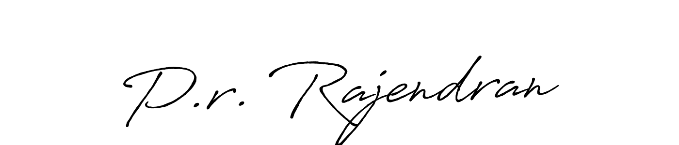 Also You can easily find your signature by using the search form. We will create P.r. Rajendran name handwritten signature images for you free of cost using Antro_Vectra_Bolder sign style. P.r. Rajendran signature style 7 images and pictures png