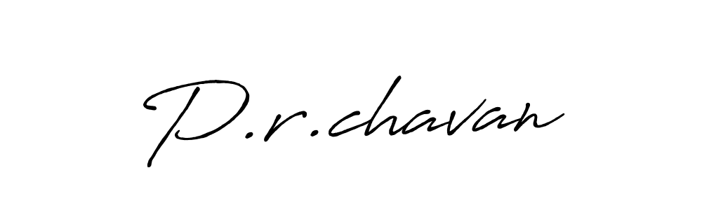 Design your own signature with our free online signature maker. With this signature software, you can create a handwritten (Antro_Vectra_Bolder) signature for name P.r.chavan. P.r.chavan signature style 7 images and pictures png