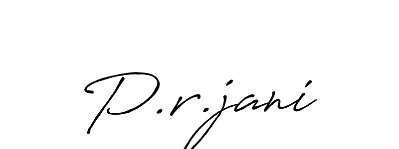 Make a beautiful signature design for name P.r.jani. Use this online signature maker to create a handwritten signature for free. P.r.jani signature style 7 images and pictures png