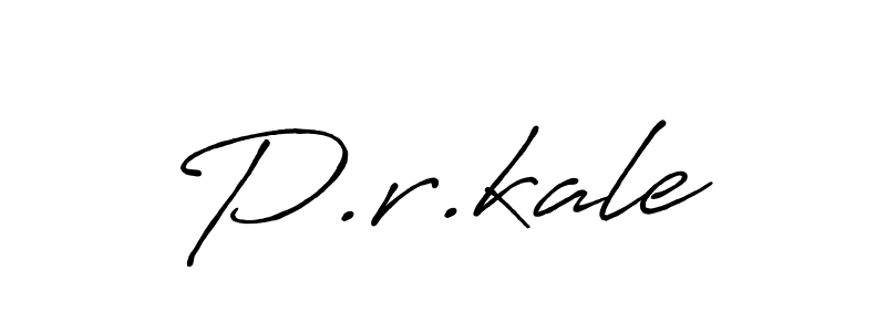 Create a beautiful signature design for name P.r.kale. With this signature (Antro_Vectra_Bolder) fonts, you can make a handwritten signature for free. P.r.kale signature style 7 images and pictures png