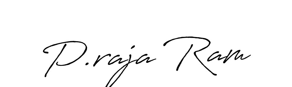 Create a beautiful signature design for name P.raja Ram. With this signature (Antro_Vectra_Bolder) fonts, you can make a handwritten signature for free. P.raja Ram signature style 7 images and pictures png