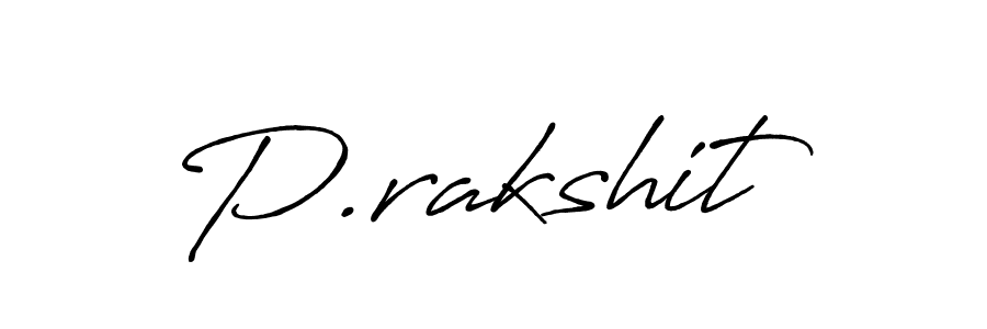 Use a signature maker to create a handwritten signature online. With this signature software, you can design (Antro_Vectra_Bolder) your own signature for name P.rakshit. P.rakshit signature style 7 images and pictures png