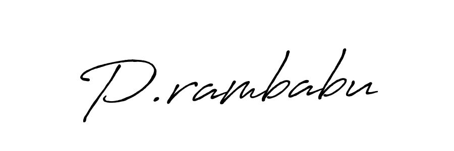 How to make P.rambabu signature? Antro_Vectra_Bolder is a professional autograph style. Create handwritten signature for P.rambabu name. P.rambabu signature style 7 images and pictures png