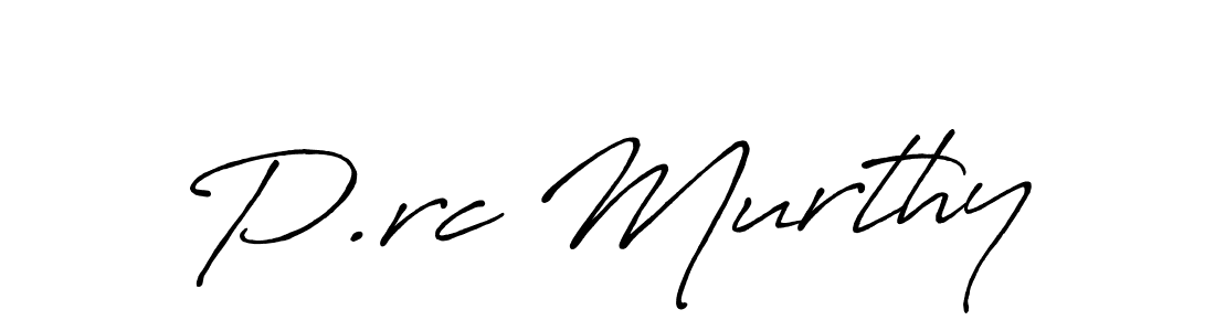 if you are searching for the best signature style for your name P.rc Murthy. so please give up your signature search. here we have designed multiple signature styles  using Antro_Vectra_Bolder. P.rc Murthy signature style 7 images and pictures png