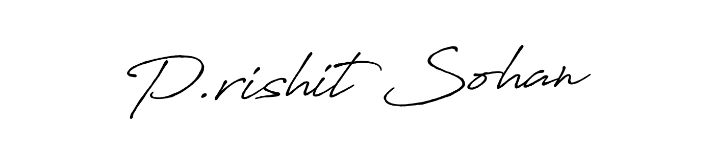 if you are searching for the best signature style for your name P.rishit Sohan. so please give up your signature search. here we have designed multiple signature styles  using Antro_Vectra_Bolder. P.rishit Sohan signature style 7 images and pictures png