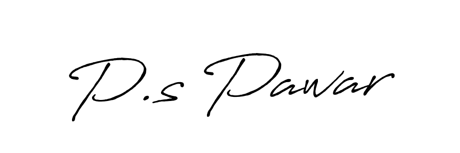 Use a signature maker to create a handwritten signature online. With this signature software, you can design (Antro_Vectra_Bolder) your own signature for name P.s Pawar. P.s Pawar signature style 7 images and pictures png