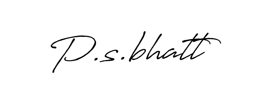 You should practise on your own different ways (Antro_Vectra_Bolder) to write your name (P.s.bhatt) in signature. don't let someone else do it for you. P.s.bhatt signature style 7 images and pictures png