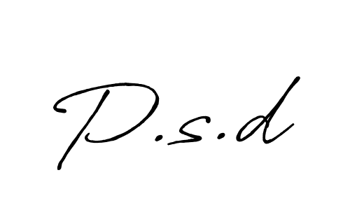 Once you've used our free online signature maker to create your best signature Antro_Vectra_Bolder style, it's time to enjoy all of the benefits that P.s.d name signing documents. P.s.d signature style 7 images and pictures png