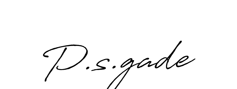 You should practise on your own different ways (Antro_Vectra_Bolder) to write your name (P.s.gade) in signature. don't let someone else do it for you. P.s.gade signature style 7 images and pictures png