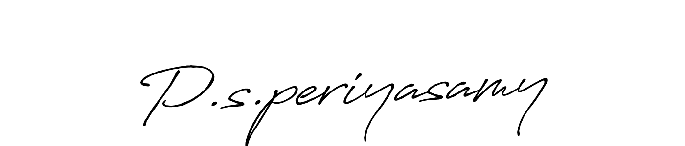 Also we have P.s.periyasamy name is the best signature style. Create professional handwritten signature collection using Antro_Vectra_Bolder autograph style. P.s.periyasamy signature style 7 images and pictures png